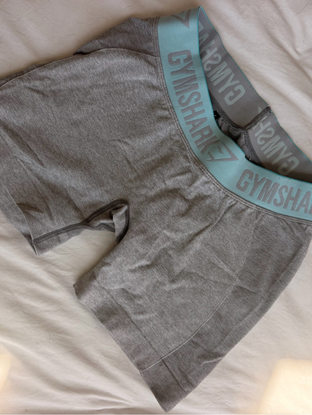 Gymshark Grey Shorts with Mint Waistband